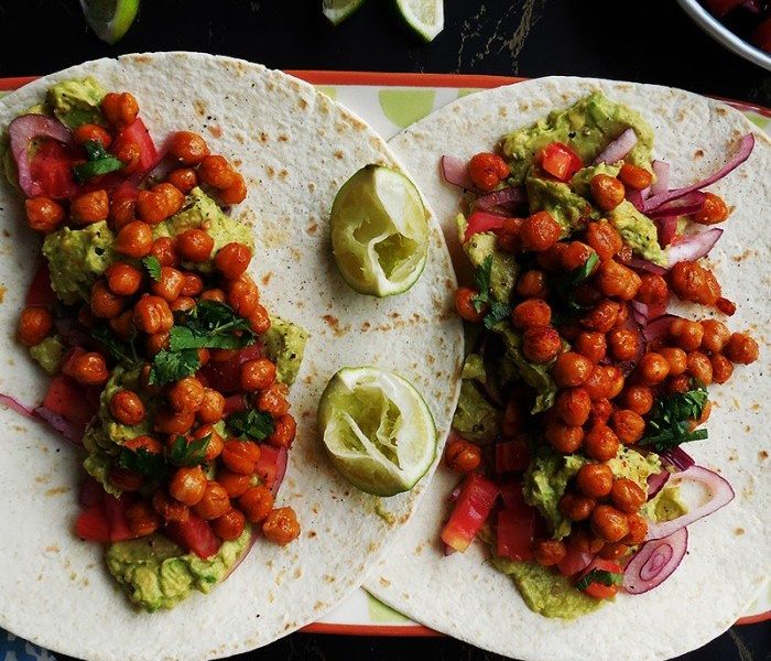 Chickpea fajitas — J's Kitchen, Grand Cayman meal delivery