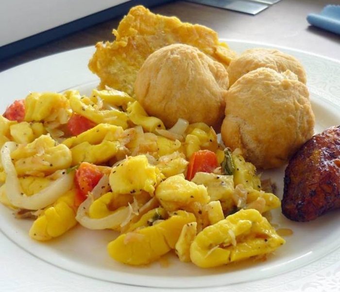 Ackee & saltfish — J's Kitchen, Grand Cayman meal delivery