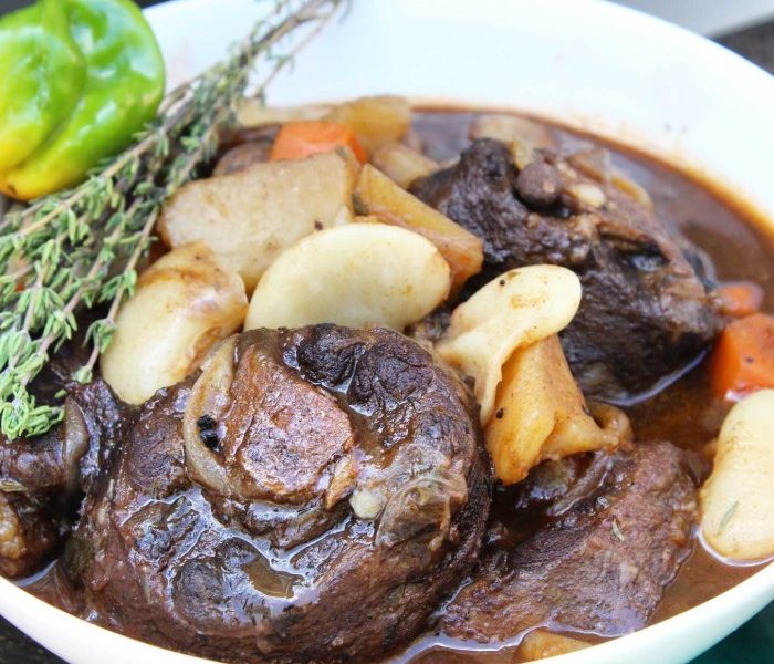 Oxtail with butter beans — J's Kitchen, Grand Cayman meal delivery