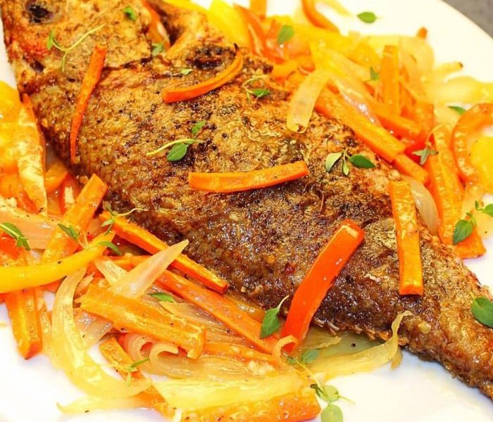 Escovitch fish — J's Kitchen, Grand Cayman meal delivery