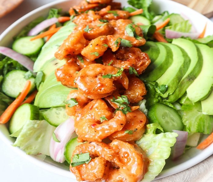 Bang bang prawn salad — J's Kitchen, Grand Cayman meal delivery